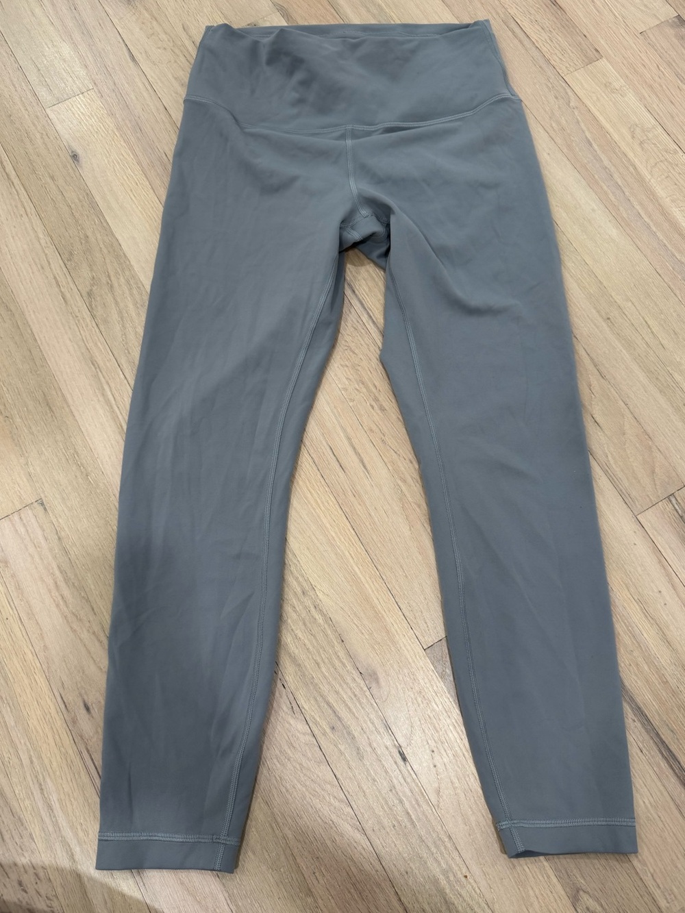 Lululemon High-Waist Wunder Train Rhino Grey Active Leggings Size 10